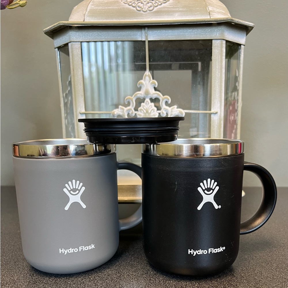 Hydro Flask Insulated Coffee Mug Duo - Black and Gray - 12oz
